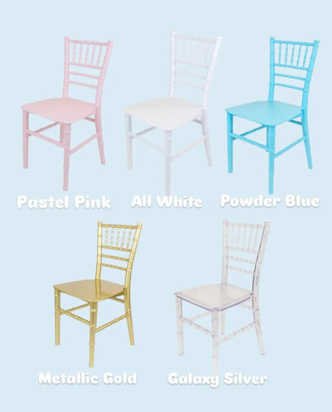 Chair- kids tiffany white