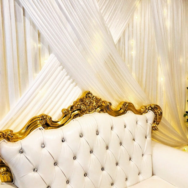 Curtain Swag - White