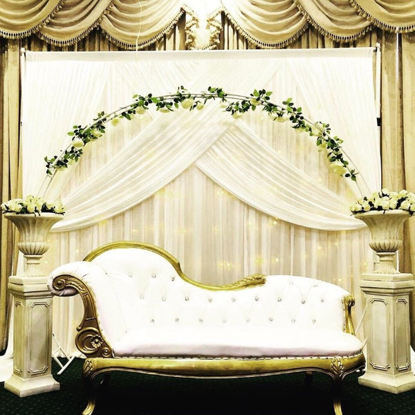 Curtain Swag - White