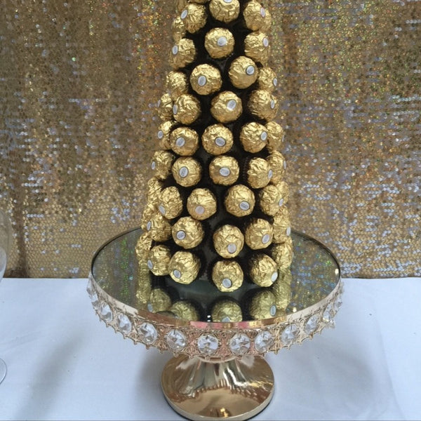 Cake Stand - Gold Diamond