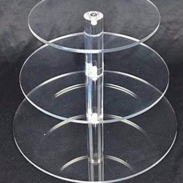 Cupcake Stand - clear Acrylic ghost round