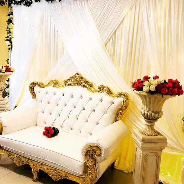 Curtain Swag - White