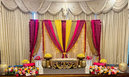 Stage Package - Gold Sofa & Plinths