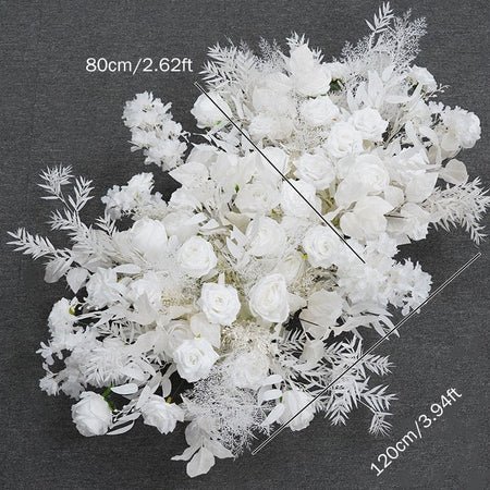 Floral  Panel- pink white