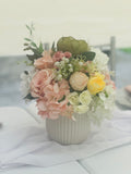 Vase White Rimmed