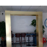 Arch -square mirror gold