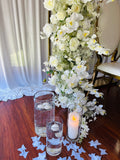 Floral 4 pce   2 m white orchards