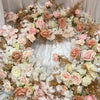 Floral arch peach tones 5 pce