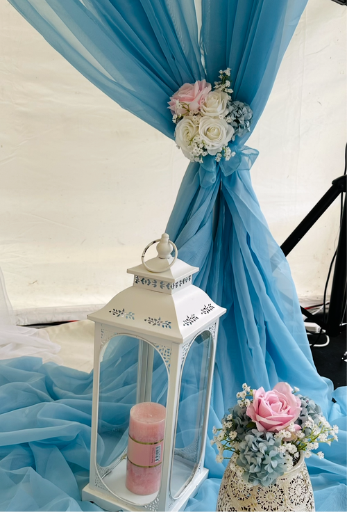 Curtain 2pce baby blue