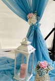 Curtain 2pce baby blue