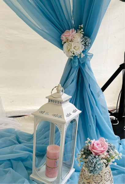 Curtain 2pce baby blue