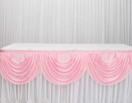 Table Skirting-pleated