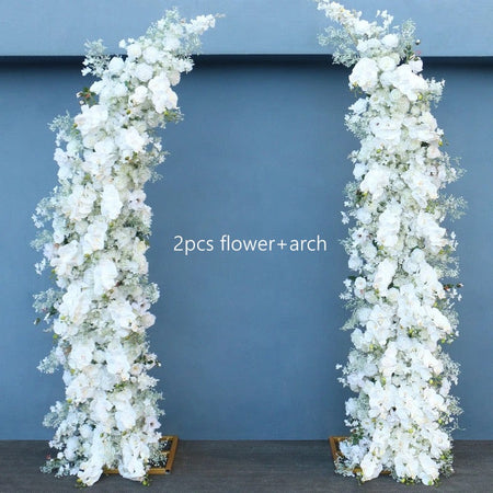 Floral Runner ivory green foliage