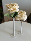 Stem linen rose real touch