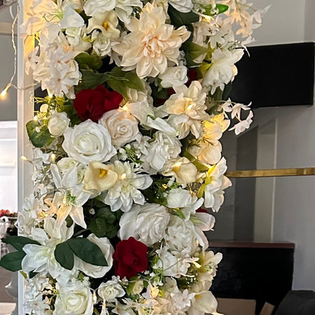 Stem linen rose real touch