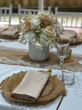 Vase White Rimmed