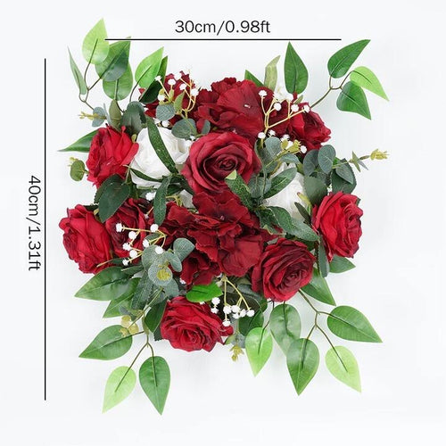 Floral centrepiece maroon