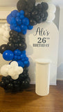 Arch -white solid door