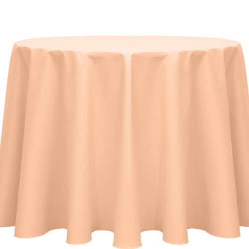 Tablecloth round peach