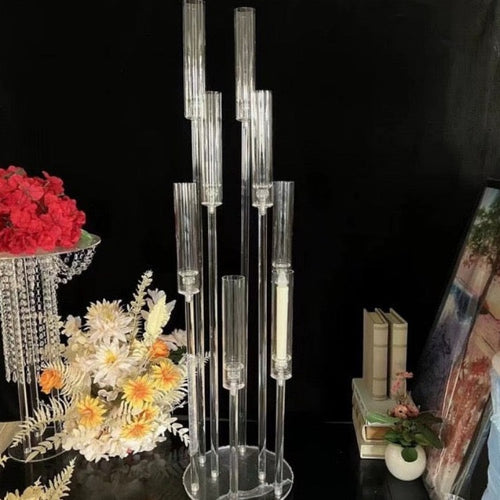 Centrepiece Candlabra clear acrylic ghost