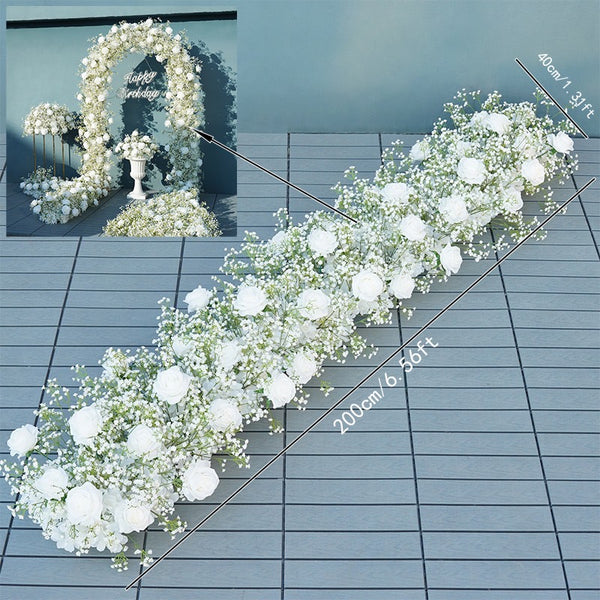 Floral runner 2 m baby’s breath