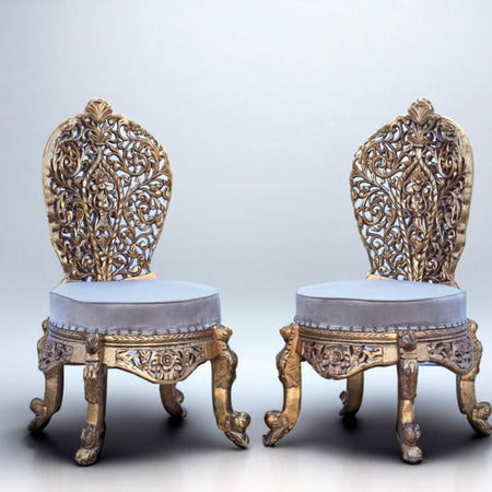 Stool -velvet beige