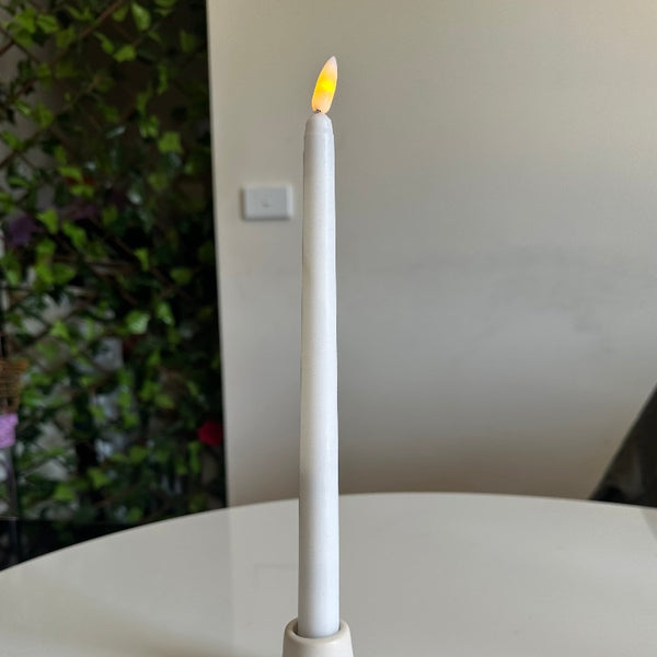 White Candle Holders
