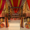 Swing -moghul brown carved wooden