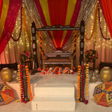 Swing -moghul brown carved wooden