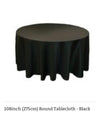 Tablecloth round - Black