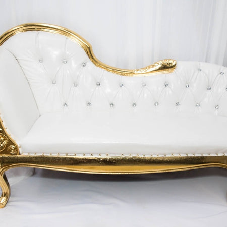 Chaise Lounge - Black and Gold