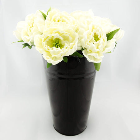 Floral centrepiece -Peach and White