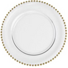 Charger Plate - Gold Beaded