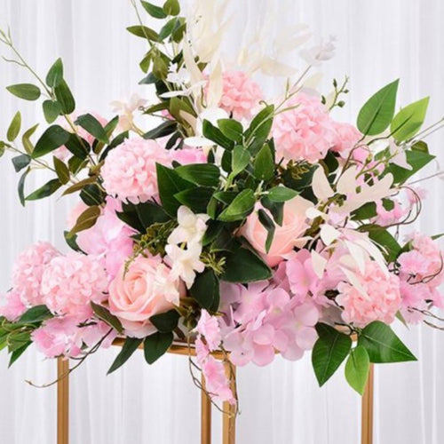 Floral Centrepiece -tall Light Pink green