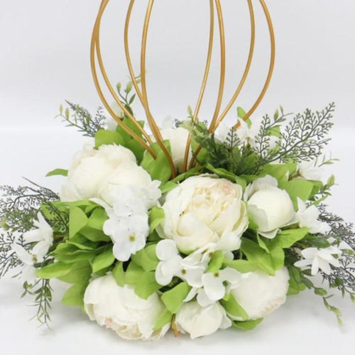 Floral base White Centrepiece