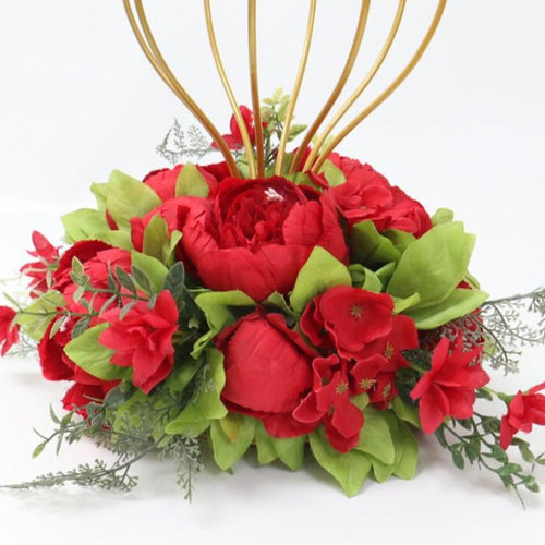 Floral base  Red Centrepiece