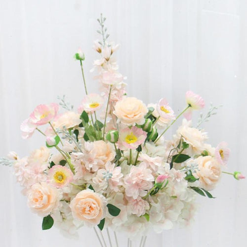 Floral centrepiece -pink peach