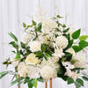 Floral centrepiece tall white green