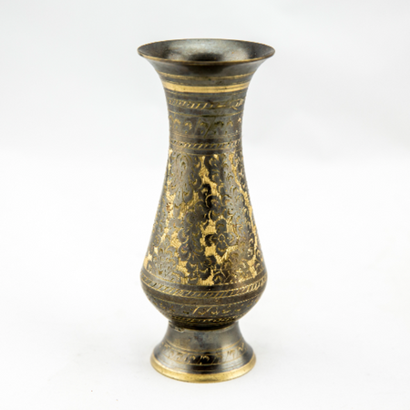 Vase -Rustic Gold Urn metal