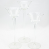 Candle vase - Glass 3pce