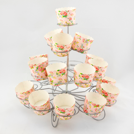 Cupcake Stand  - White Lattice