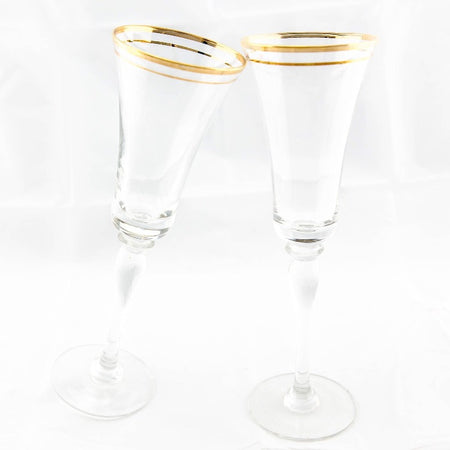 Glass champagne crystal