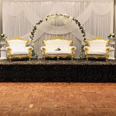 Stage Package - Gold Sofa & Plinths