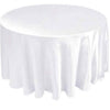 Tablecloth round-white satin or