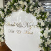 Arch -Round solid acrylic floral