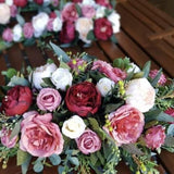 Floral arrangements -Maroon and Dusty Pink Package