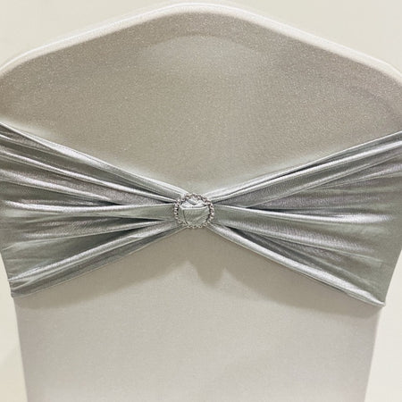 Organza Sash - Silver