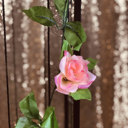 Pink/White Mini Rose Vine