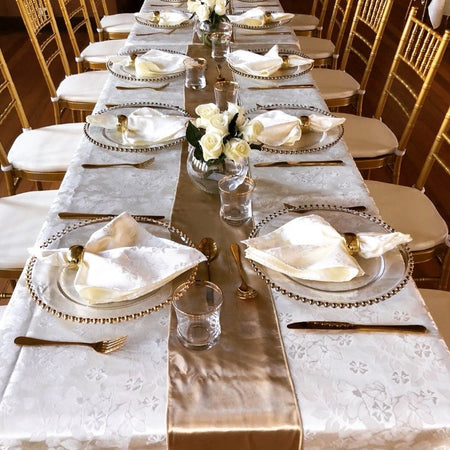 Table Runner - Champagne Satin