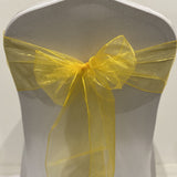 Organza Sash - Yellow